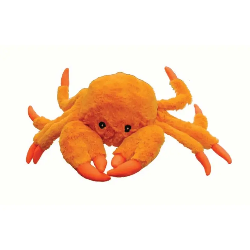 Jolly Pet Tug-a-Mals Crab Dog Toy Orange SM 3in