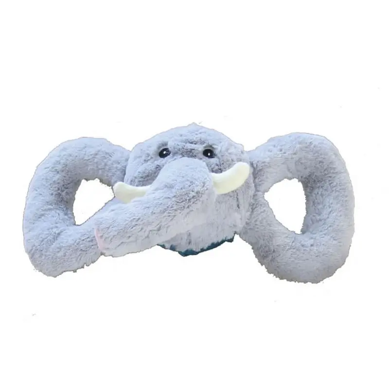 Jolly Pet Tug-a-Mals Elephant Dog Toy Grey SM 3in