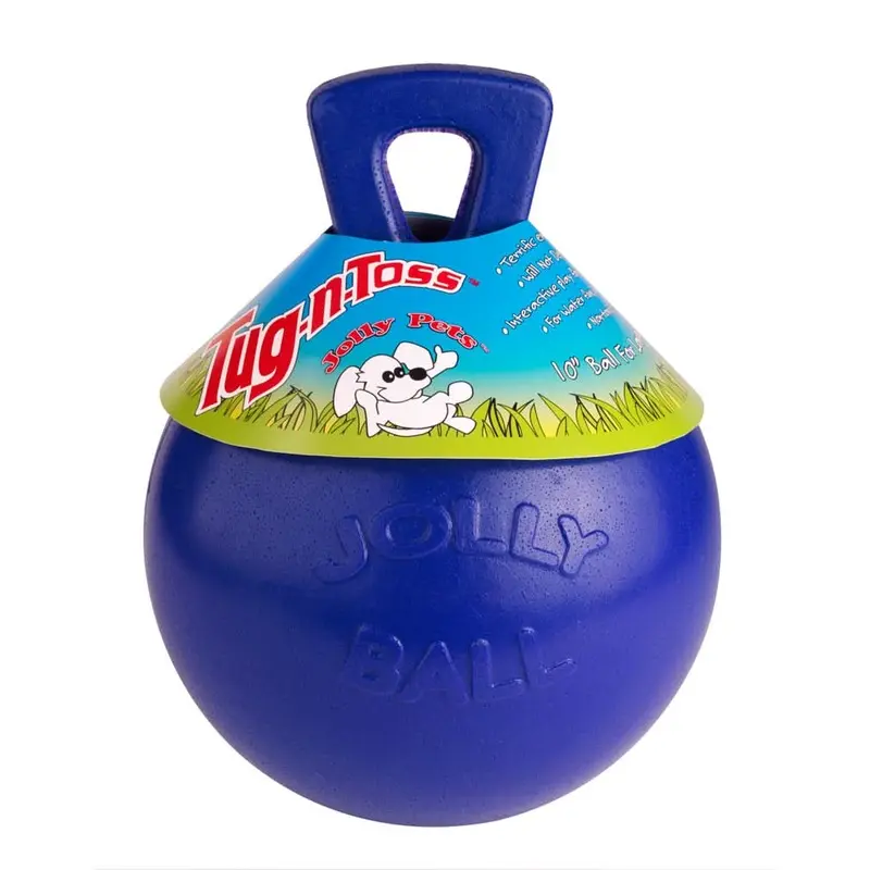Jolly Pet Tug-n-Toss Dog Toy Blue 4.5in SM