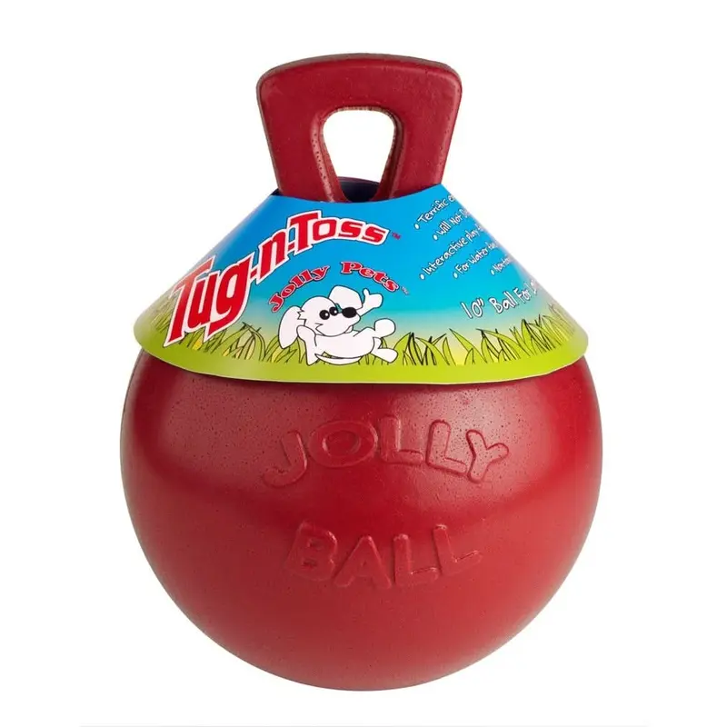 Jolly Pet Tug-n-Toss Dog Toy Red 4.5in SM