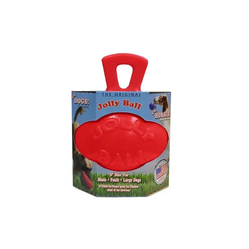 Jolly Pet Tug-n-Toss Dog Toy Red 8in LG