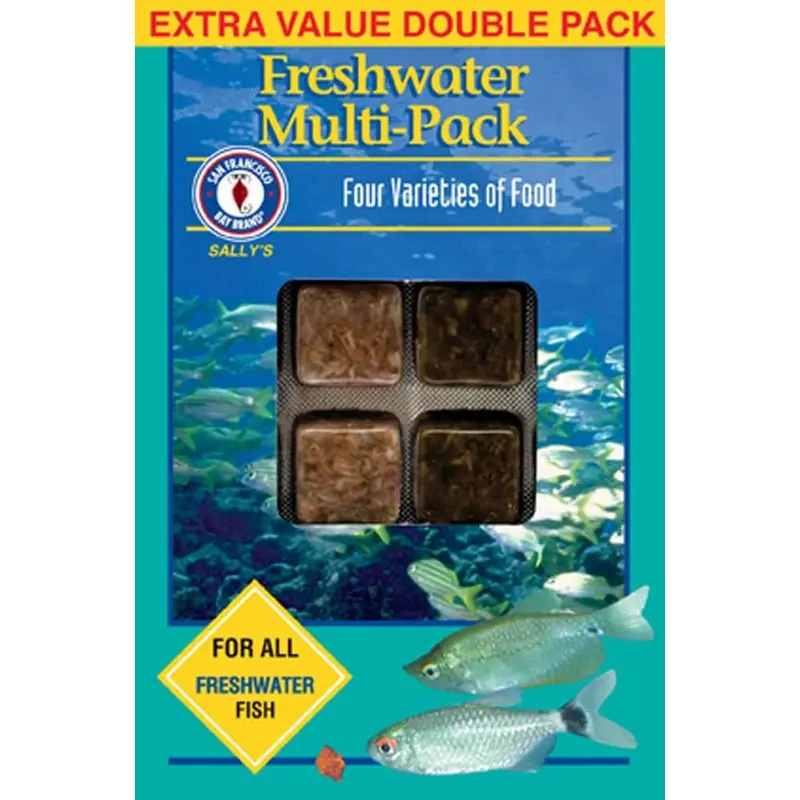 San Francisco Bay Brand Freshwater Multipack Frozen Fish Food 7 oz 48 Count
