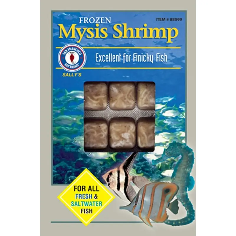San Francisco Bay Brand Mysis Shrimp Frozen Fish Food 3.5 oz 30 Count