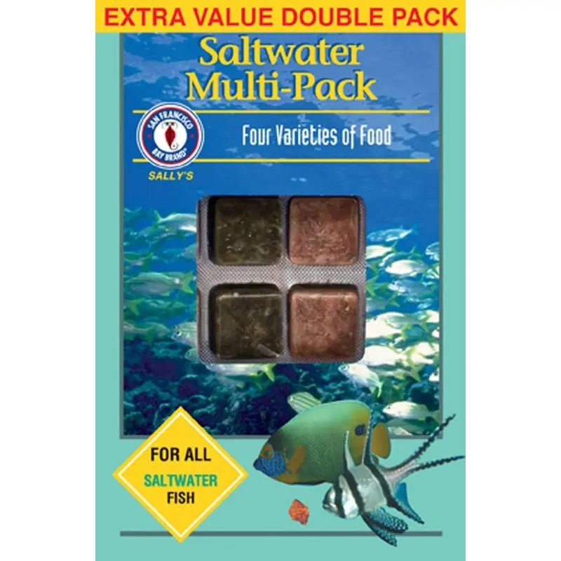 San Francisco Bay Brand Saltwater Multipack Frozen Fish Food 7 oz 48 Count