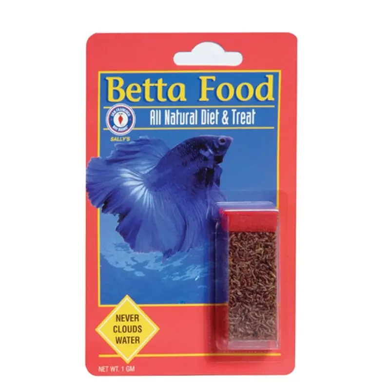 San Francisco Bay Brand Betta Food Bloodworms Freeze Dried Fish Food 0.035 oz