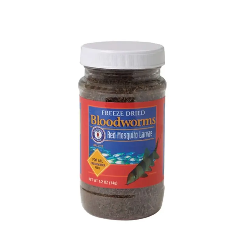 San Francisco Bay Brand Bloodworms Freeze Dried Fish Food 0.5 oz