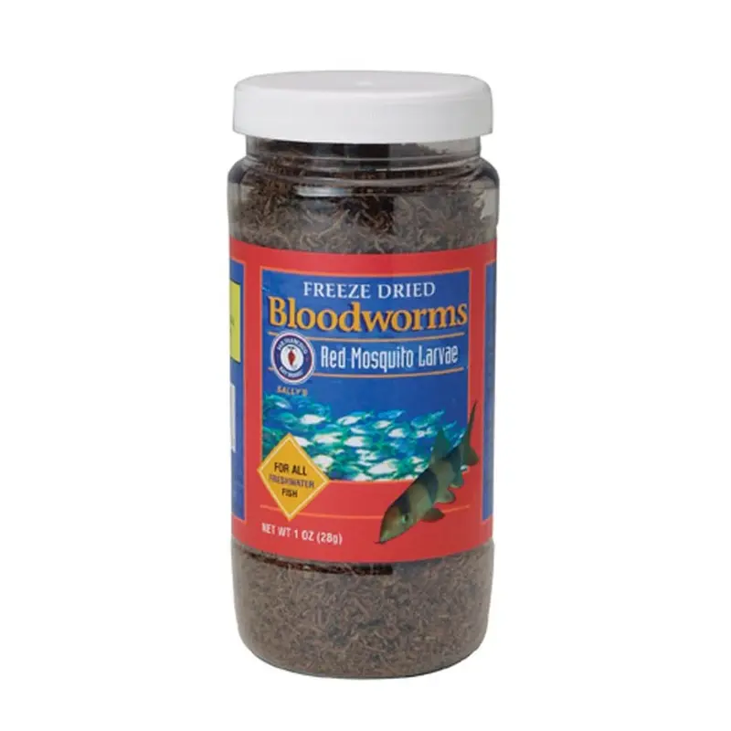 San Francisco Bay Brand Bloodworms Freeze Dried Fish Food 1 oz