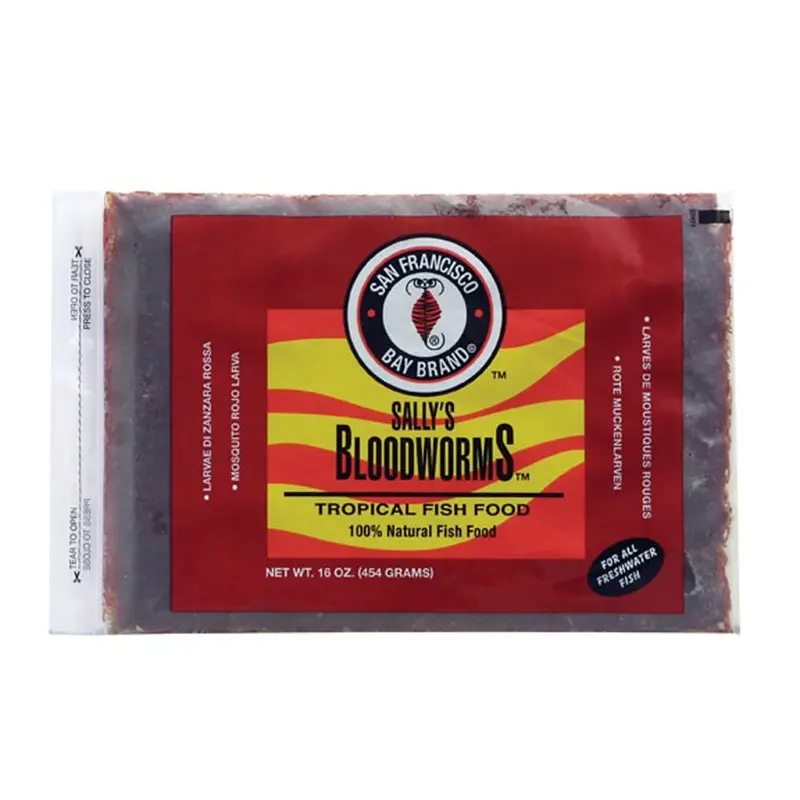 San Francisco Bay Brand Bloodworms Frozen Fish Food 16 oz