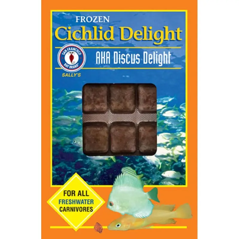 San Francisco Bay Brand Cichlid Delight Frozen Fish Food 3.5 oz 30 Count