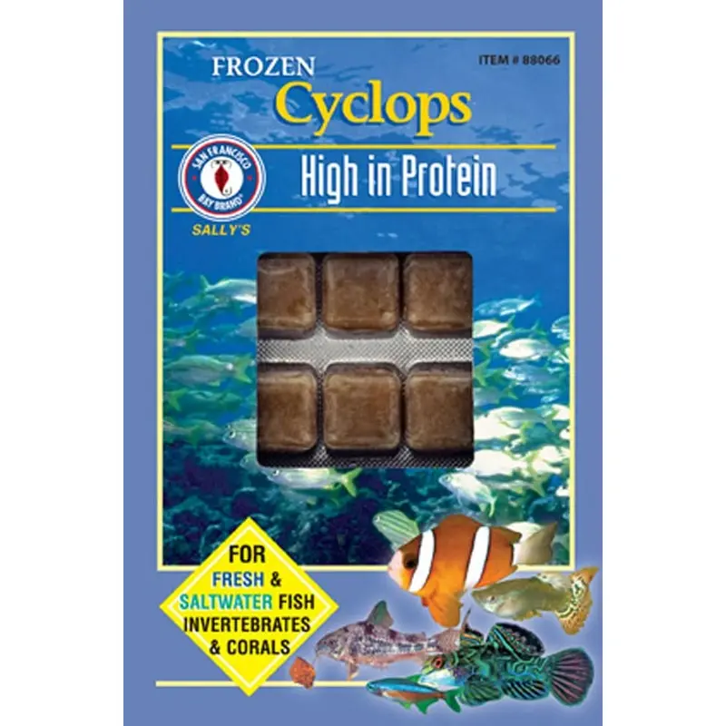 San Francisco Bay Brand Cyclops Frozen Fish Food 3.5 oz 30 Count