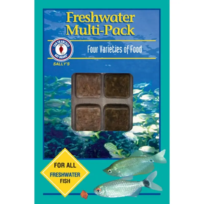 San Francisco Bay Brand Freshwater Multipack Frozen Fish Food 3.5 oz 24 Count