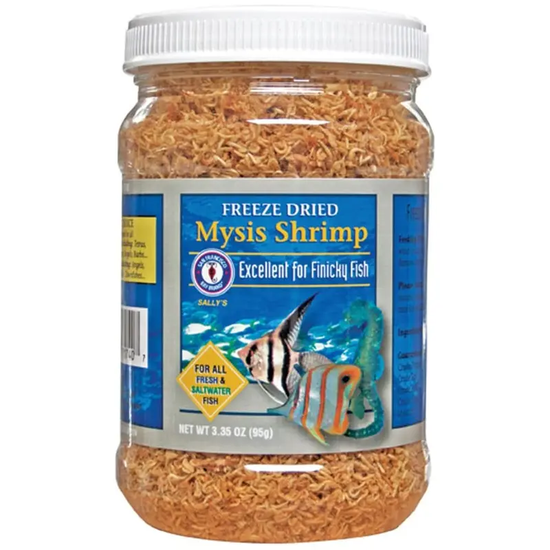 San Francisco Bay Brand Mysis Shrimp Freeze Dried Fish Food 3.35 oz