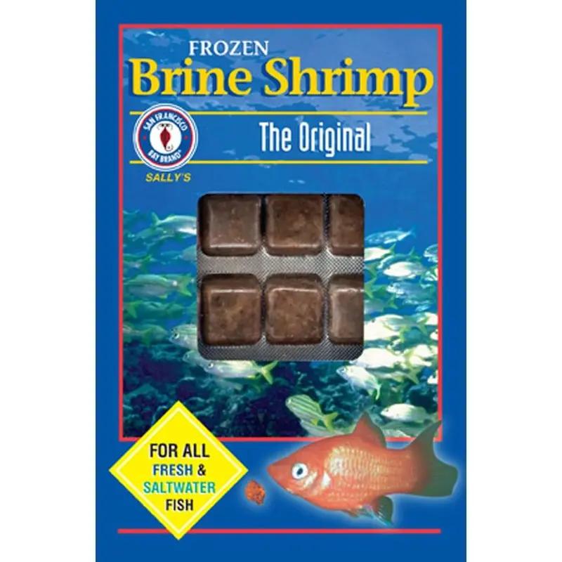 San Francisco Bay Brand Brine Shrimp Frozen Fish Food 3.5 oz 30 Count