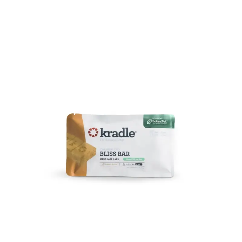 Kradle Calming CBD Soft Bake Bliss Bars 15MG Peanut Butter 2CT