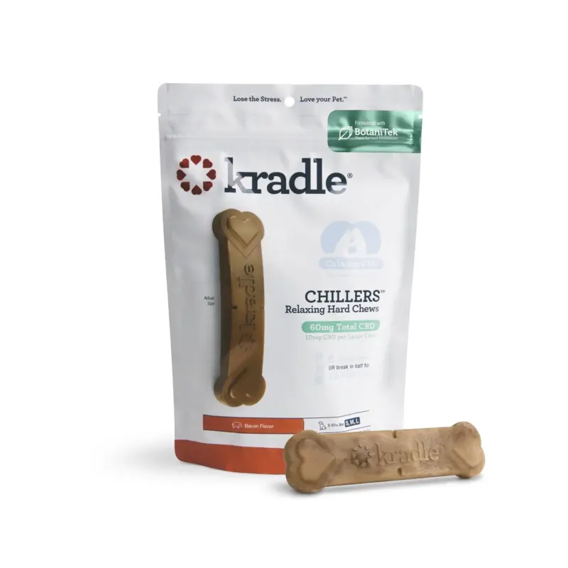 Kradle Chillers Relaxing CBD Hard Chew 10MG Bacon 6CT