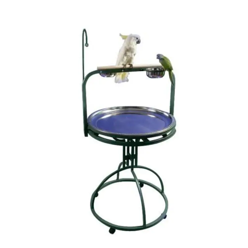 A&E Cage Company 28" Diameter Play Stand with Toy Hook 30 LB - 32x31x7