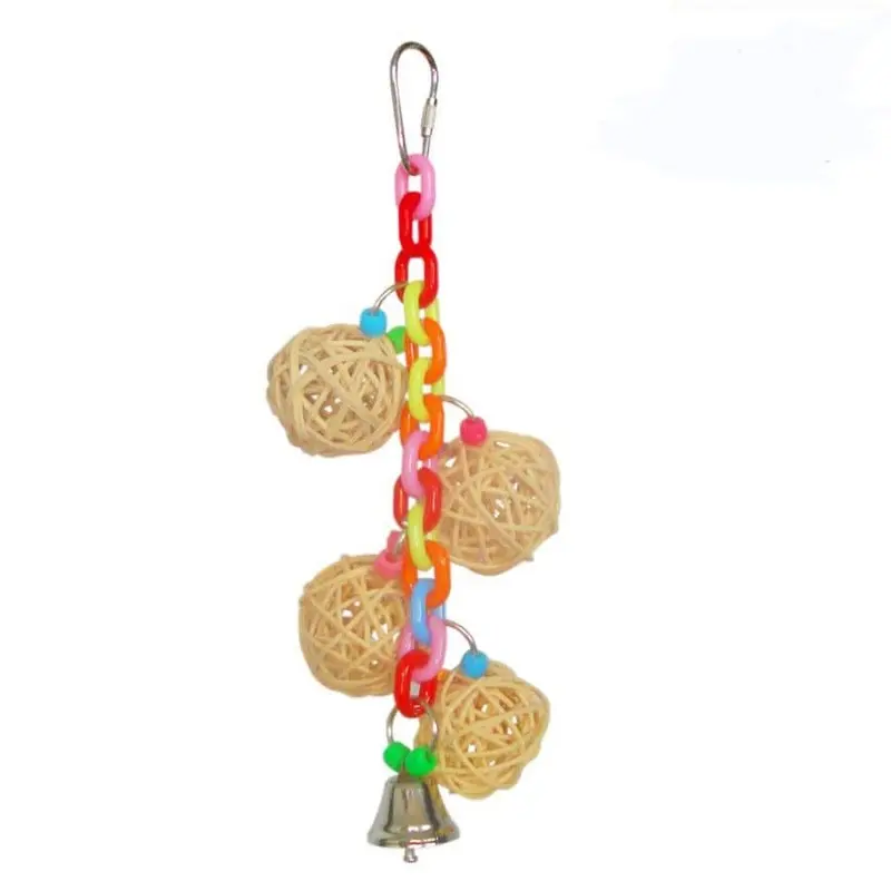 A&E Cage Company 4 Vine Balls on Chain w/ Bell