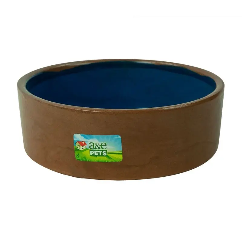 A&E Cage Company 9" Ceramic Bowl (GLASS, OPEN & INSPECT)