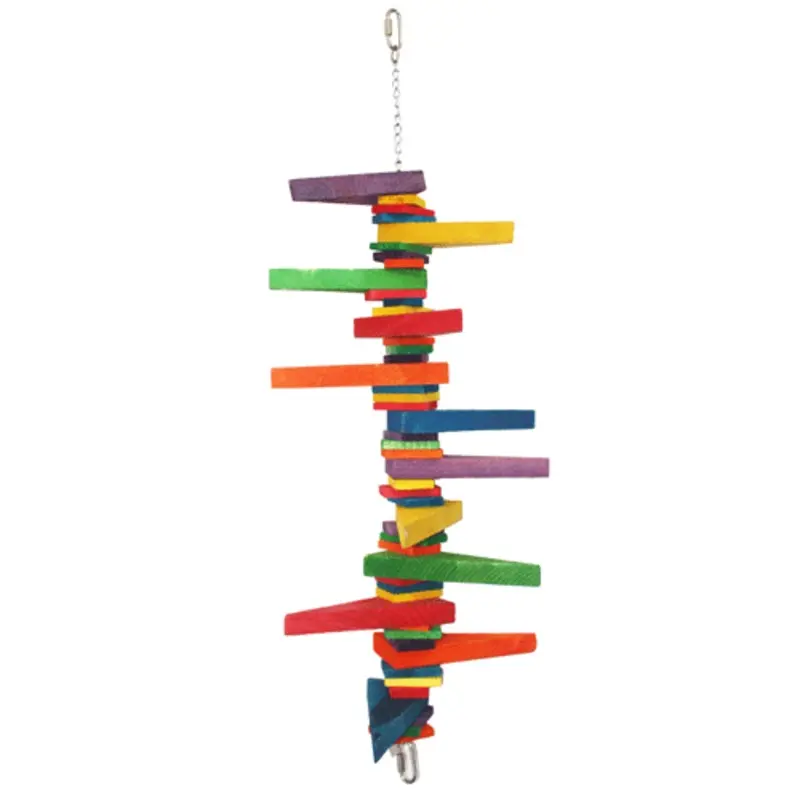 A&E Cage Company Colored Wooden Blocks & Wedges Medium