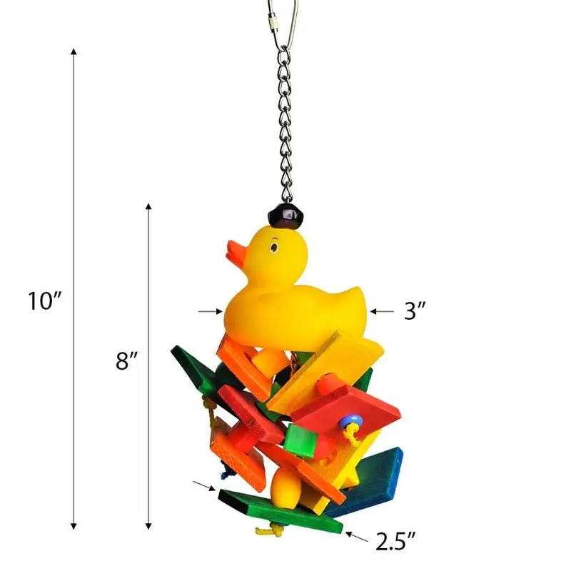 A&E Cage Company Duck on Patrol Bird Toy