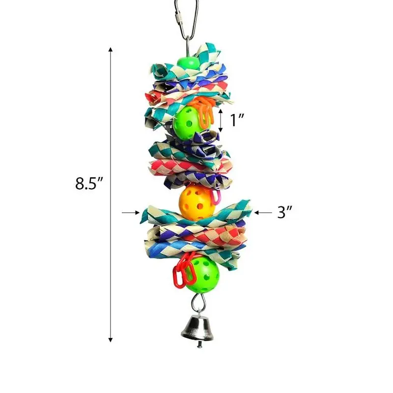 A&E Cage Company Hanging Finger Traps & Balls Bird Toy