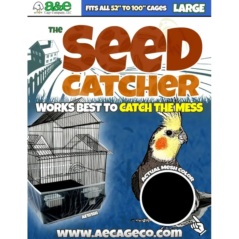 A&E Cage Company Large Seed Catcher 52" to 100" (13" high)