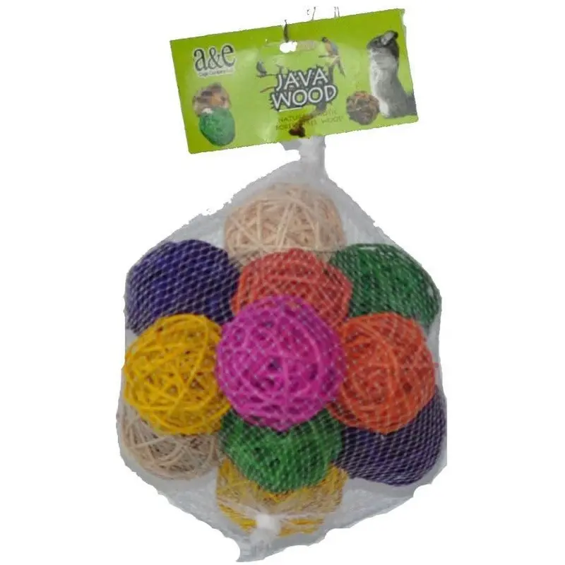 A&E Cage Company Medium Ball Hive Bird Toy- 12 count / 2.5" Balls