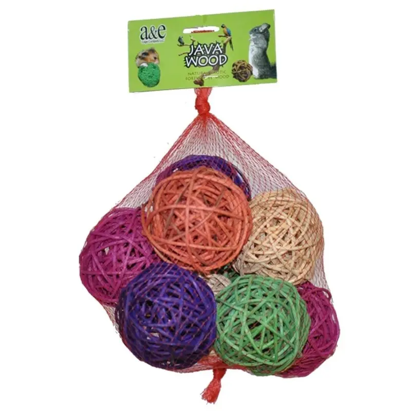 A&E Cage Company Large Ball Hive Bird Toy- 10 count / 3.5" Balls