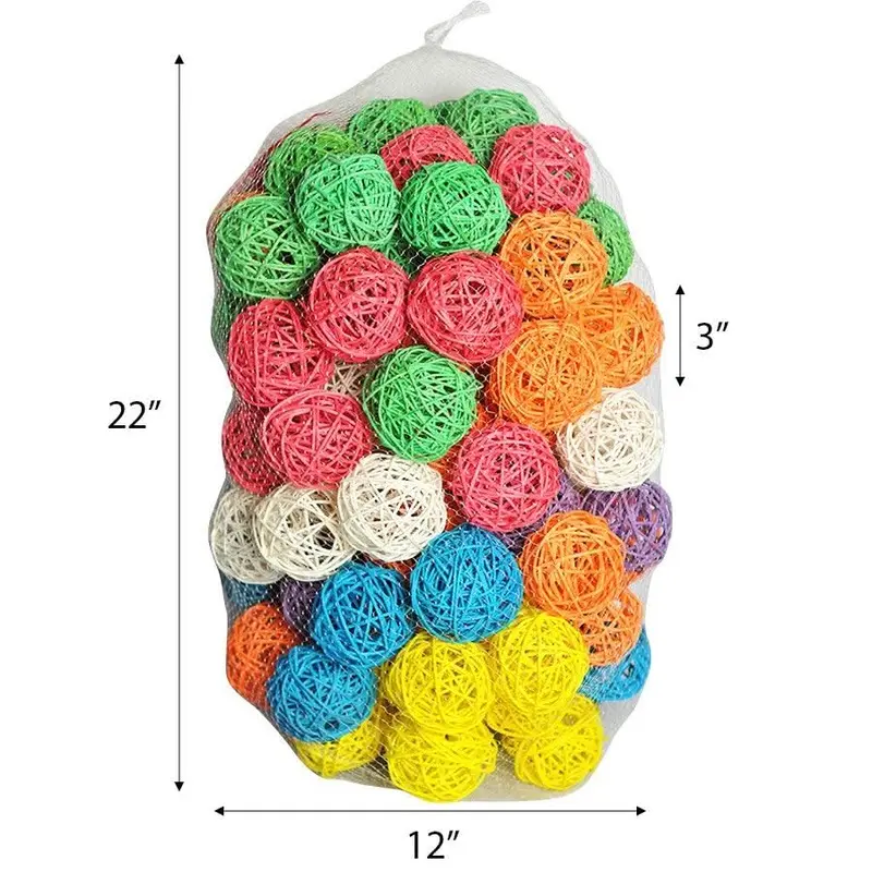 A&E Cage Company Medium Ball Hive Bird Toy- 100 count / 2" Balls