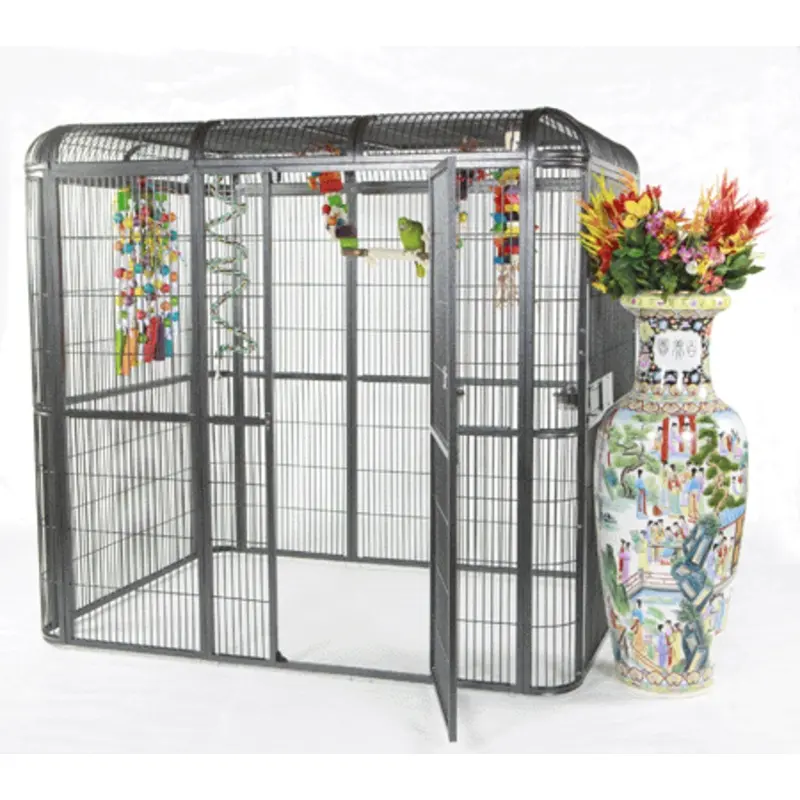 A&E Cage Company - Walk In Aviary with Side Door on 110 Bird Cage