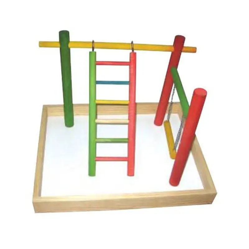 A&E Cage Company Wooden Table Top Playstand, 20"x15"x14"