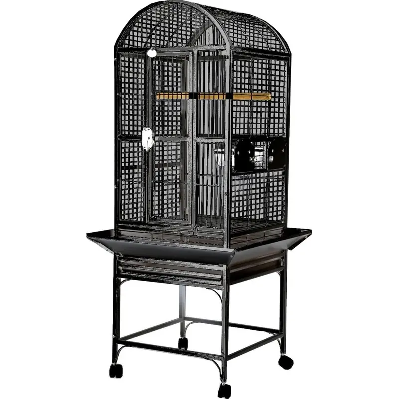 A&E Cage Company 18X18 DOMETOP 2/3" BAR SPACING 43 LB Bird Cage- 51x20x6