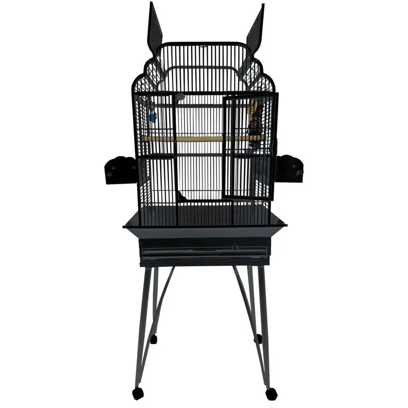 A&E Cage Company 22"x17" Victorian open top 55 LB Bird Cage- 37x29x6