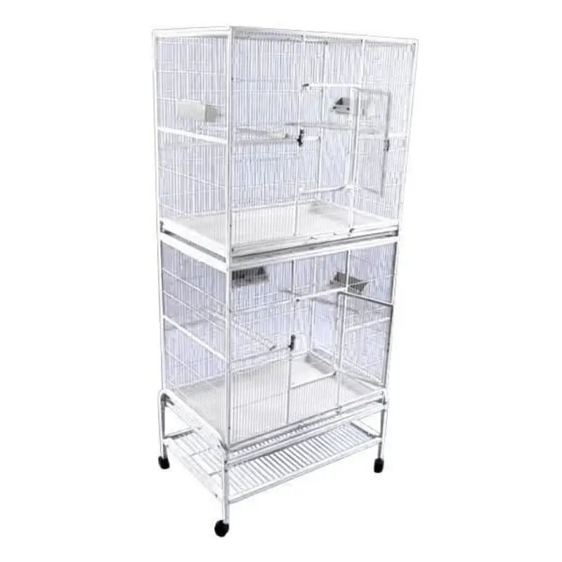 A&E Cage Company 32"x21" Double Stack Flight Cage