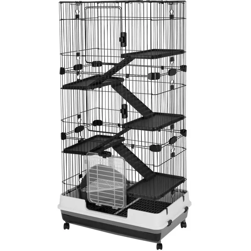 A&E Cage Company 39"x26"x60" DELUXE 6 Level Small Animal Cage