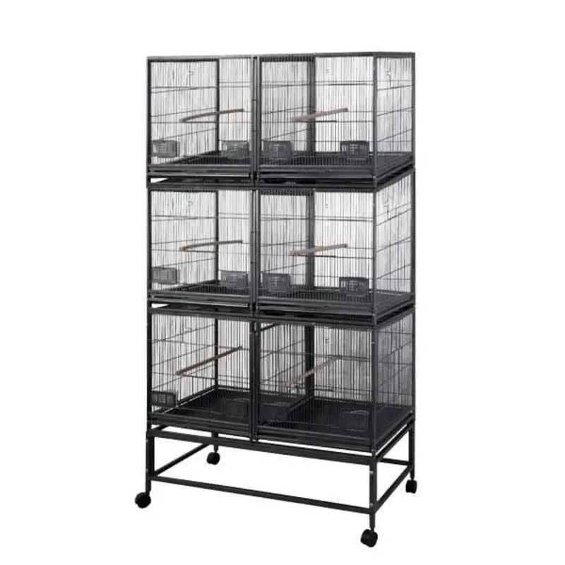 A&E Cage Company 40"x20"x68" 6 Unit Breeder Cage with Dividers