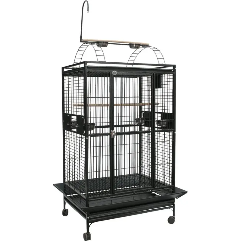 A&E Cage Company 40"x30" Playtop Cage with 1" Bar Spacing Bird Cage