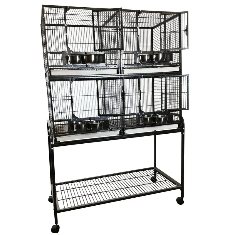 A&E Cage Company 40"x20" 4 Unit Cage with Stand and Removable Dividers