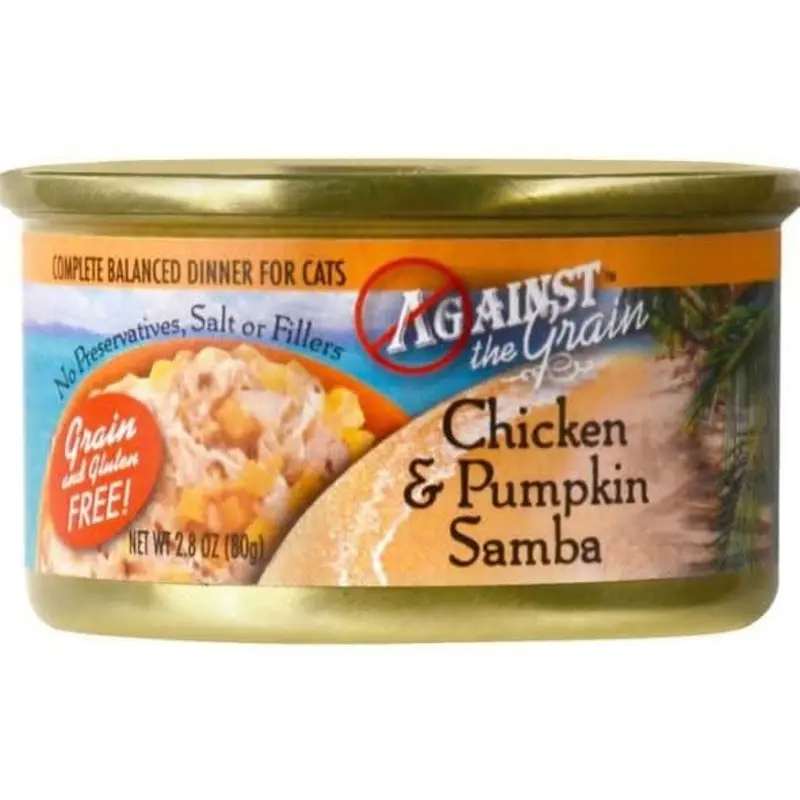 Against the Grain Chicken and Pumpkin Samba Canned Cat Food