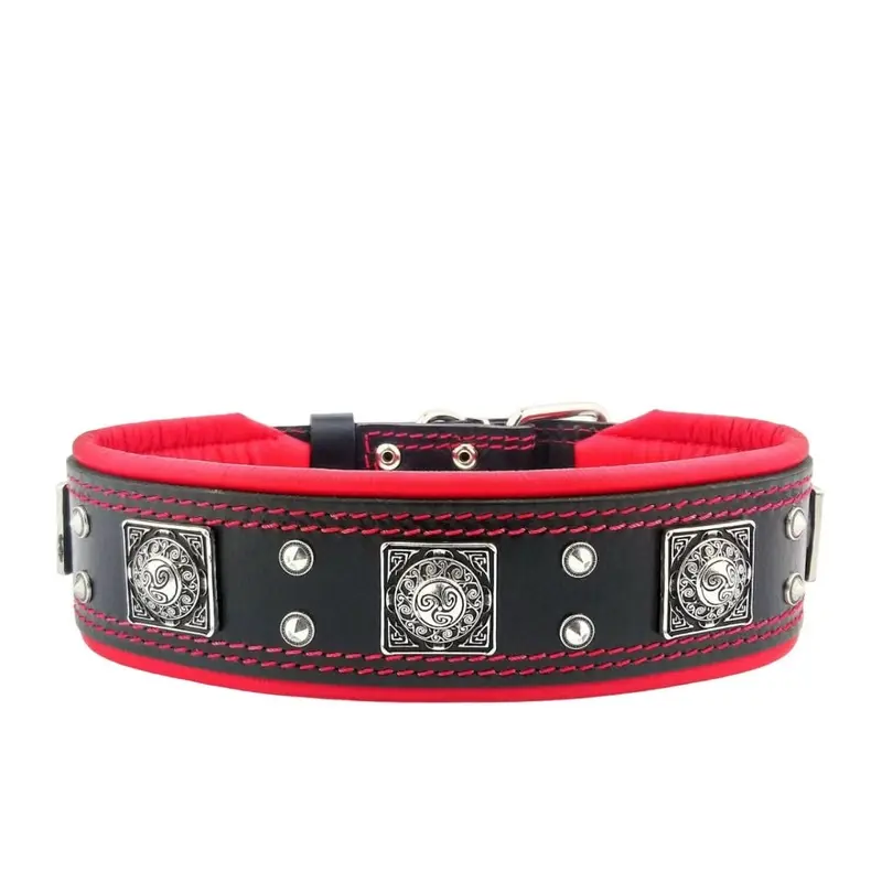 The Eros Black/Red Collar for Dogs