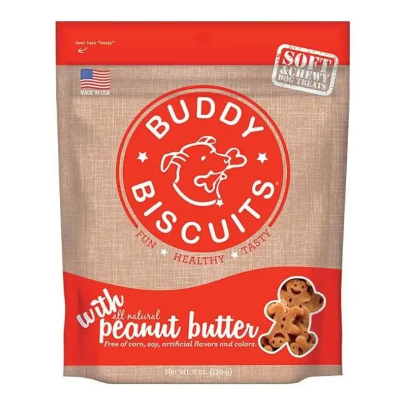 Buddy Biscuits Softies Soft and Chewy Peanut Butter Dog Treats