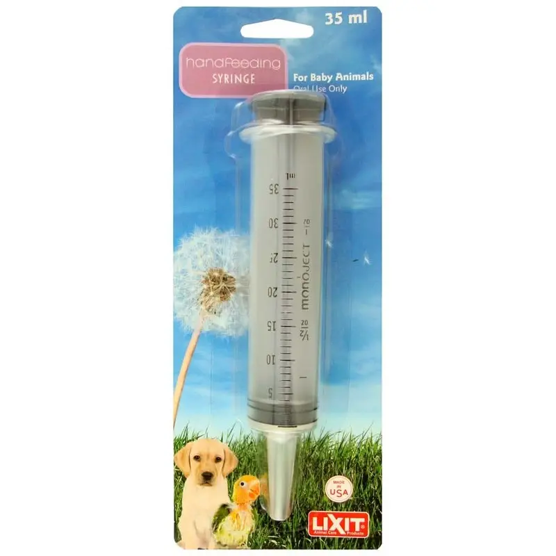 Lixit Hand Feeding Syringe for Baby Animals 35 ml