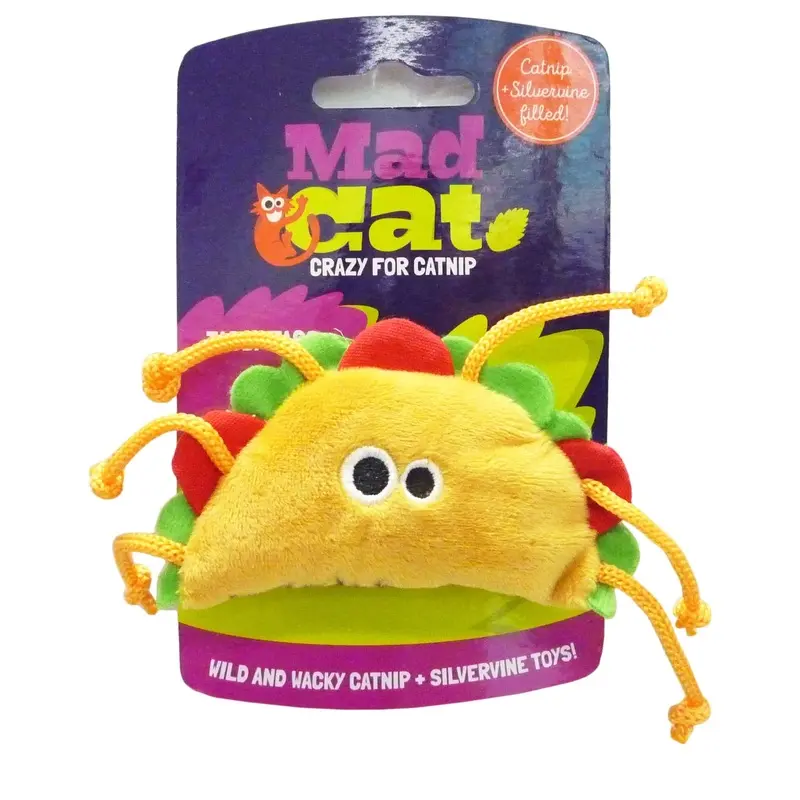 Mad Cat Tabby Taco Cat Toy SM