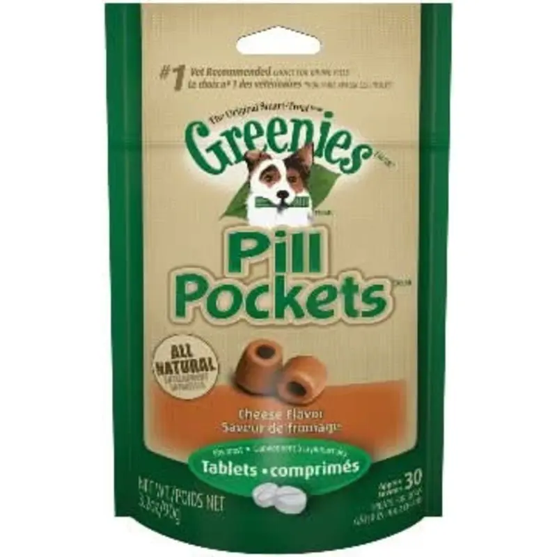 Greenies Pill Pockets Canine Cheese Flavor Dog Treats