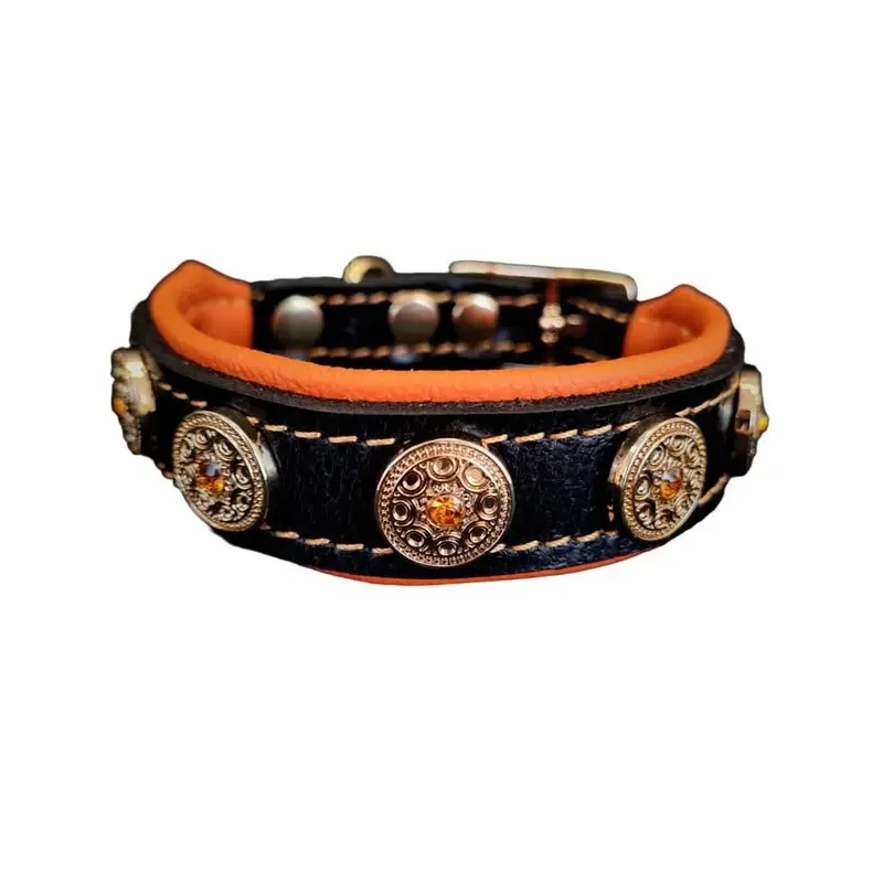 Bestia The "Bijou" Orange Collar for Puppies