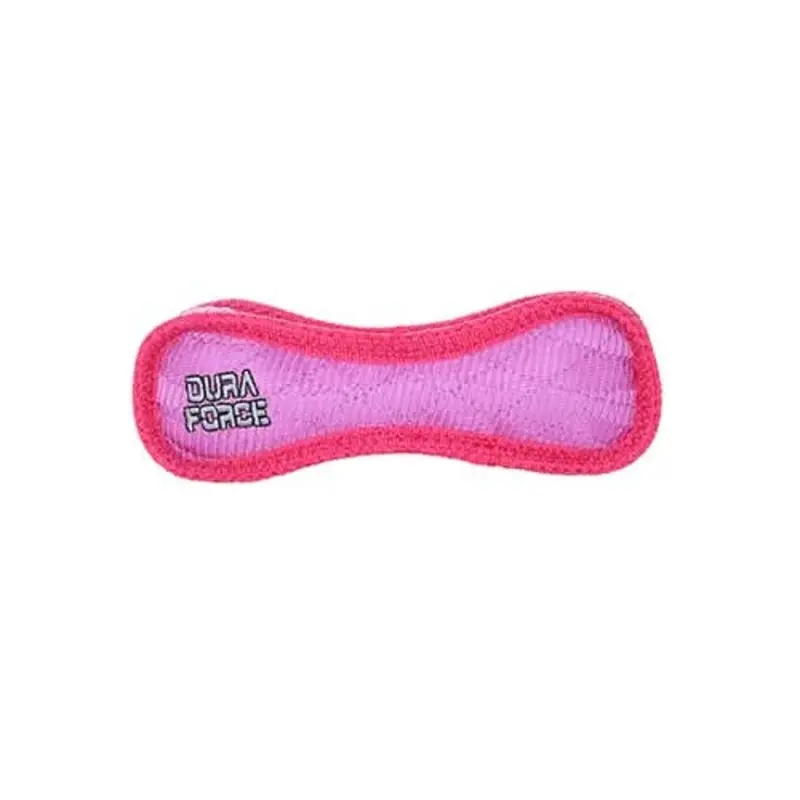 DuraForce Junior Bone Tiger Dog Toy, Pink-Pink