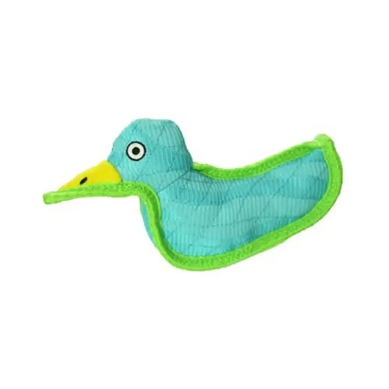 DuraForce Duck Tiger Dog Toy, Blue-Green