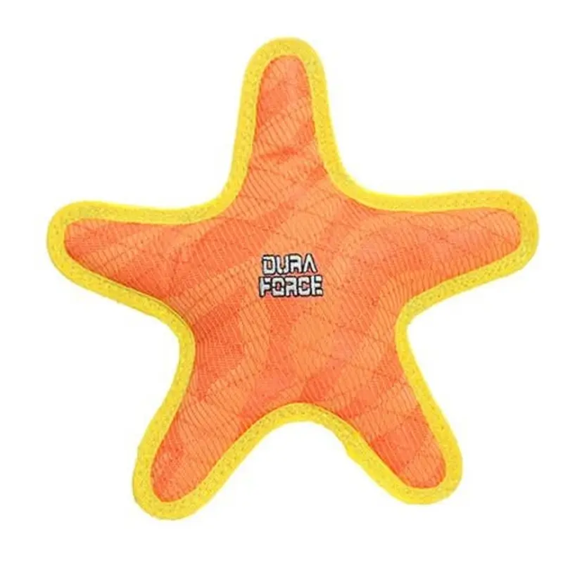 DuraForce Star Tiger Dog Toy, Orange-Yellow