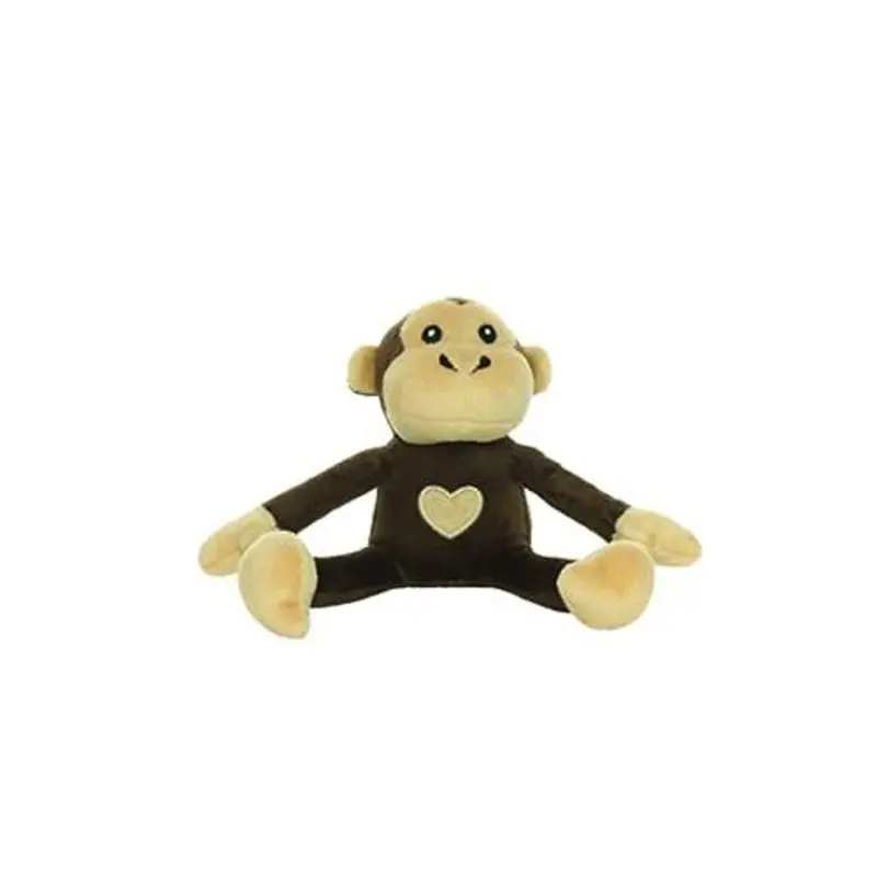 Mighty Junior Safari Monkey Brown Dog Toy