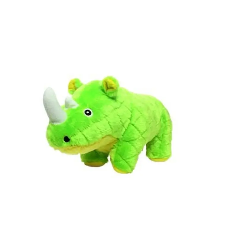 Mighty Safari Rhinoceros Green Dog Toy